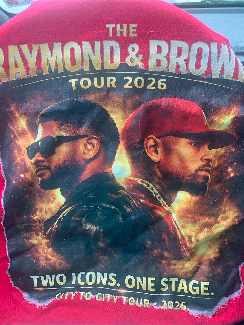 Hanes Red Raymond & Brown Tour 2026 Graphic Tee